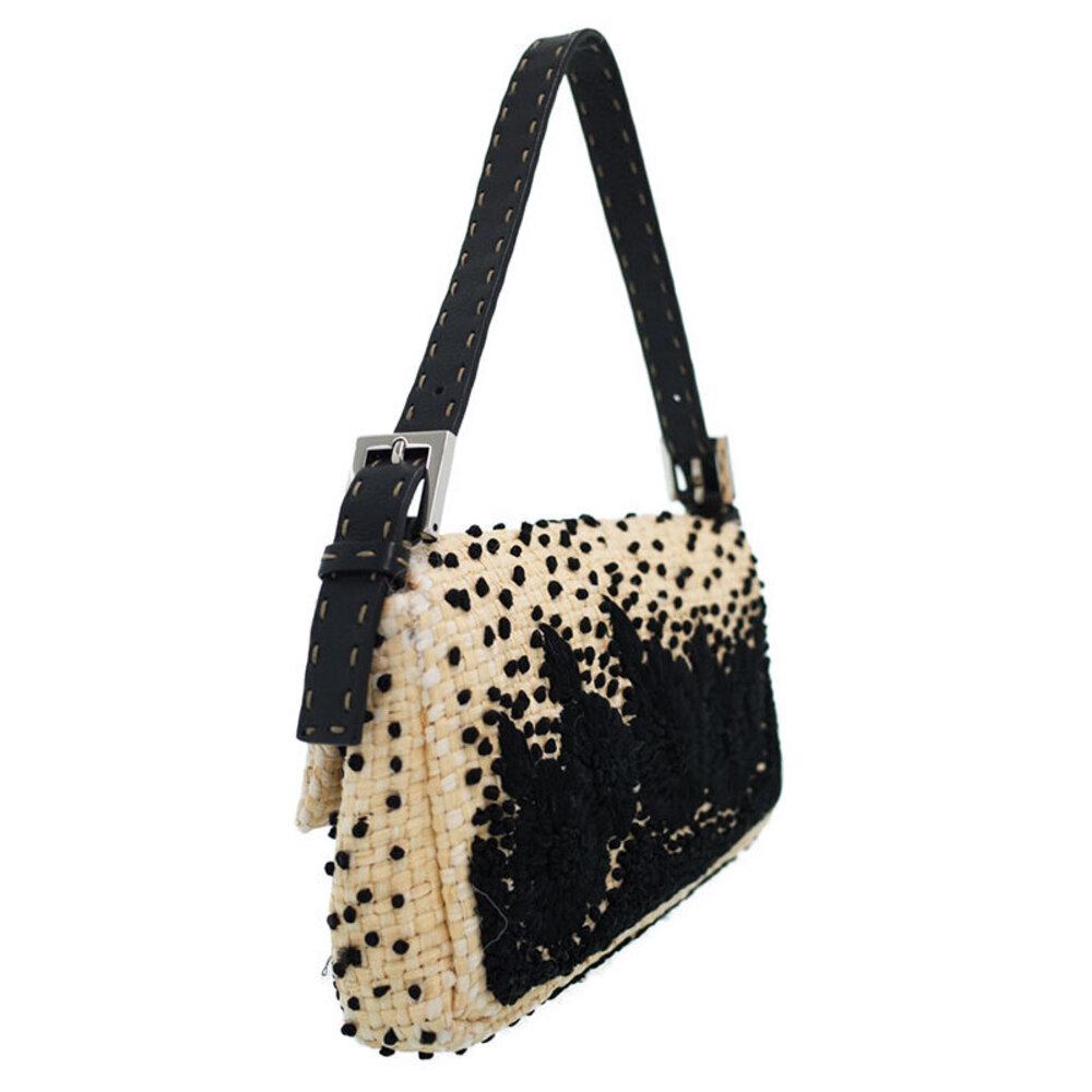 FENDI Selleria Baguette Bag Floral Flower embroidery - Picture 2 of 9